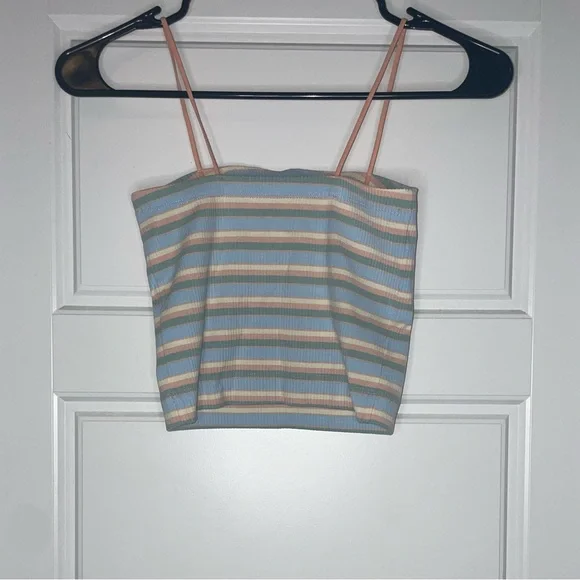 Women’s‎ XS American Eagle Ribbed Crop Tank Top - Picture 2 of 3